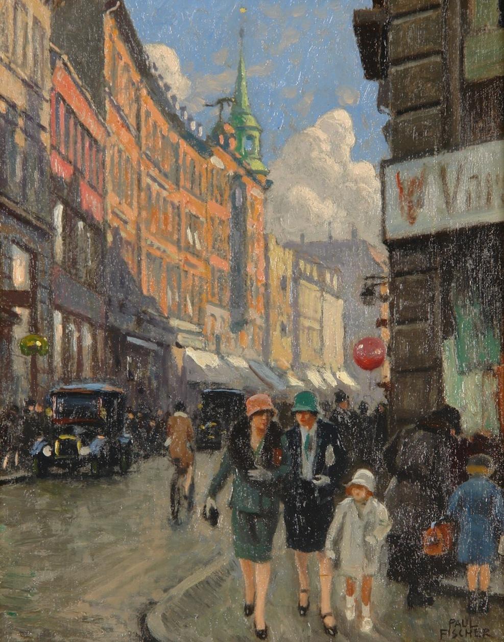 Skindergade by Paul-Gustave Fischer,A3(16x12")Poster