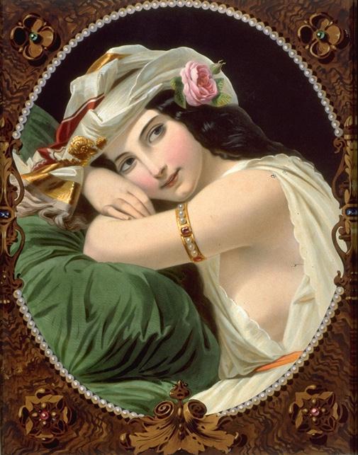 La perle du harem, vintage artwork by Constant Joseph Brochart, A3 (16x12") Poster Print
