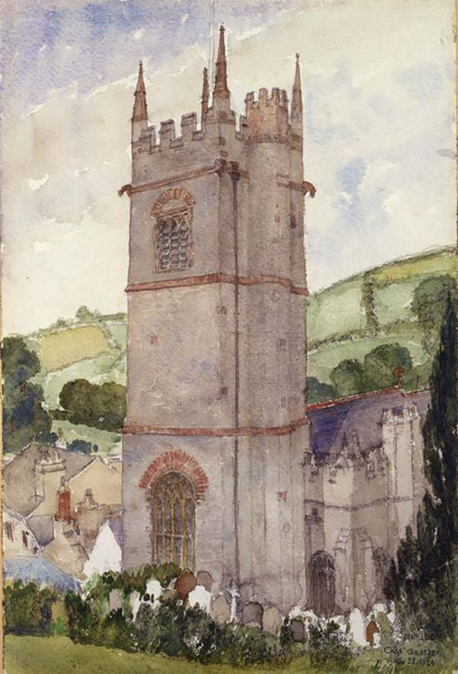 Church Tower, Maldon, vintage artwork by Cass Gilbert, 12x8" (A4) Poster