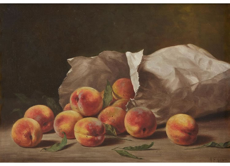 Peaches in a Bag by Albert F. King,A3(16x12")Poster