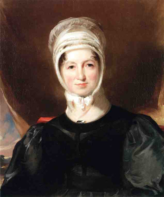 Mrs. Ebenezer Stott, vintage artwork by Thomas Sully, 12x8" (A4) Poster