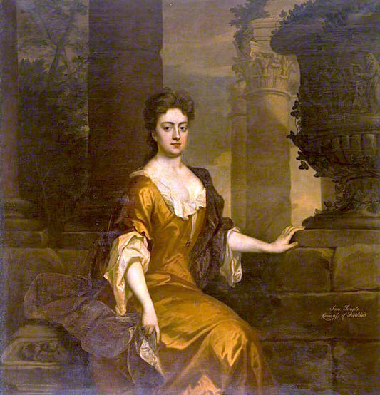 Jane Martha Temple, Countess of Portland, vintage artwork by Michael Dahl, 12x8" (A4) Poster