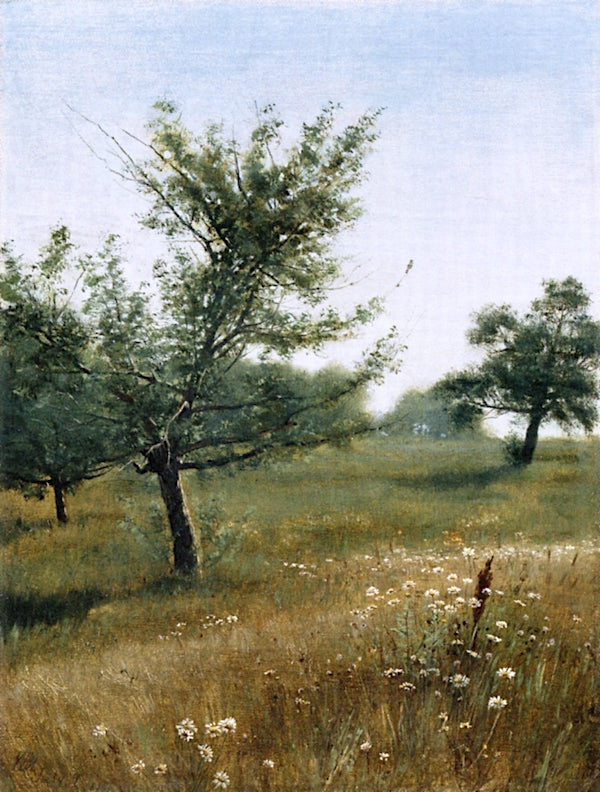 In the Orchard, vintage artwork by William Bliss Baker, 12x8" (A4) Poster