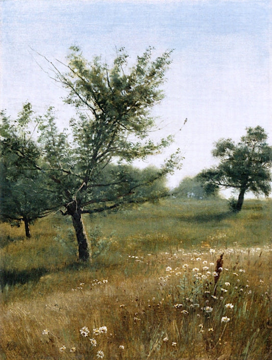 In the Orchard, vintage artwork by William Bliss Baker, 12x8" (A4) Poster