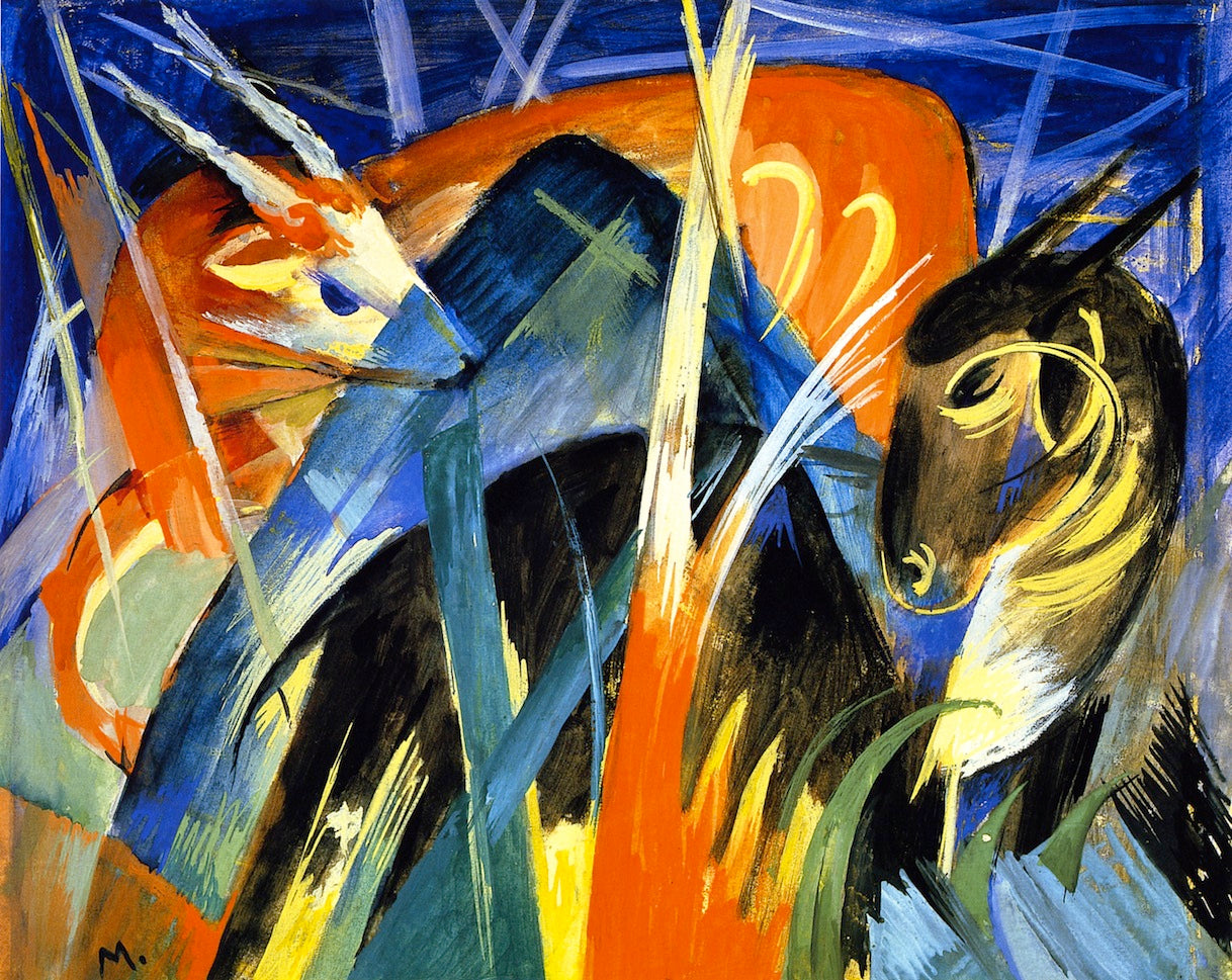 Fabulous Beast II by Franz Marc,16x12(A3) Poster