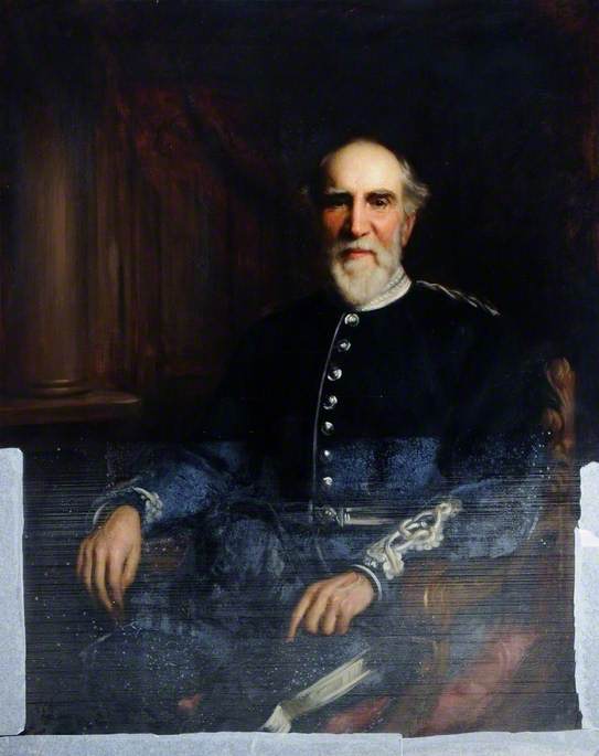 John Jackson, Mayor of Sheffield, vintage artwork by Hubert von Herkomer, 12x8" (A4) Poster