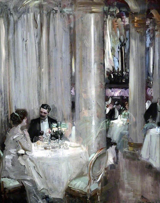 The Diners by Cyrus Cuneo,16x12(A3) Poster