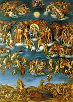 Last Judgement (after Michelangelo), vintage artwork by Marcello Venusti, A3 (16x12") Poster Print