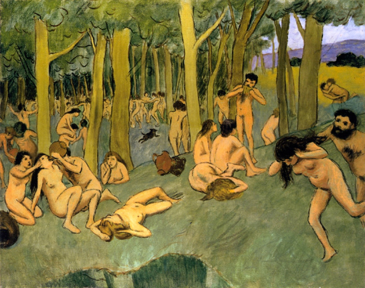 An Earthly Paradise, vintage artwork by Federico Zandomeneghi, 12x8" (A4) Poster