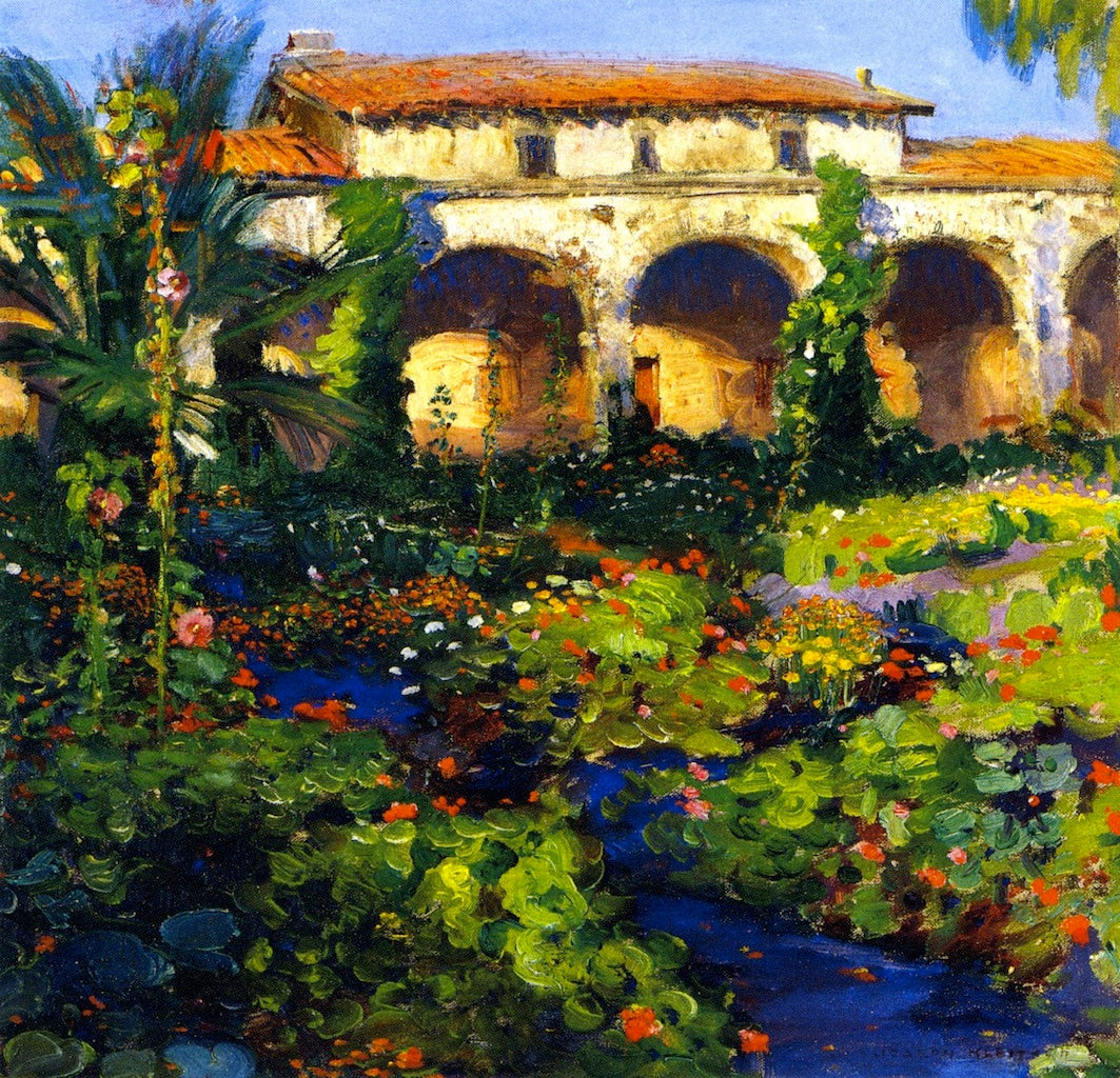 Capistrano Courtyard by Joseph Kleitsch,16x12(A3) Poster