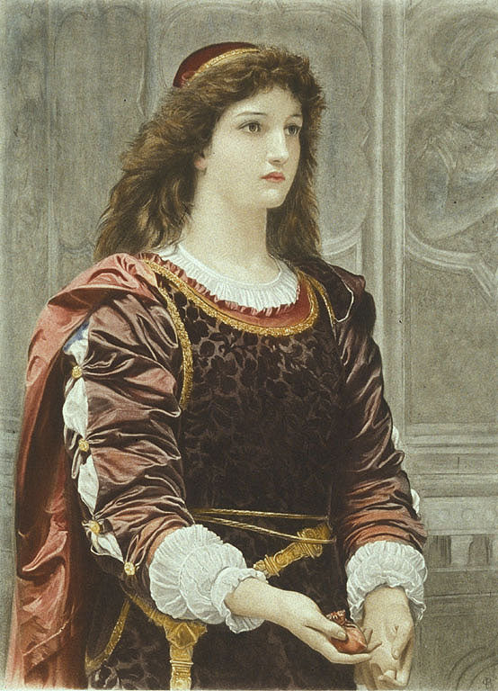 Silvia, vintage artwork by Charles Edward Perugini, 12x8" (A4) Poster