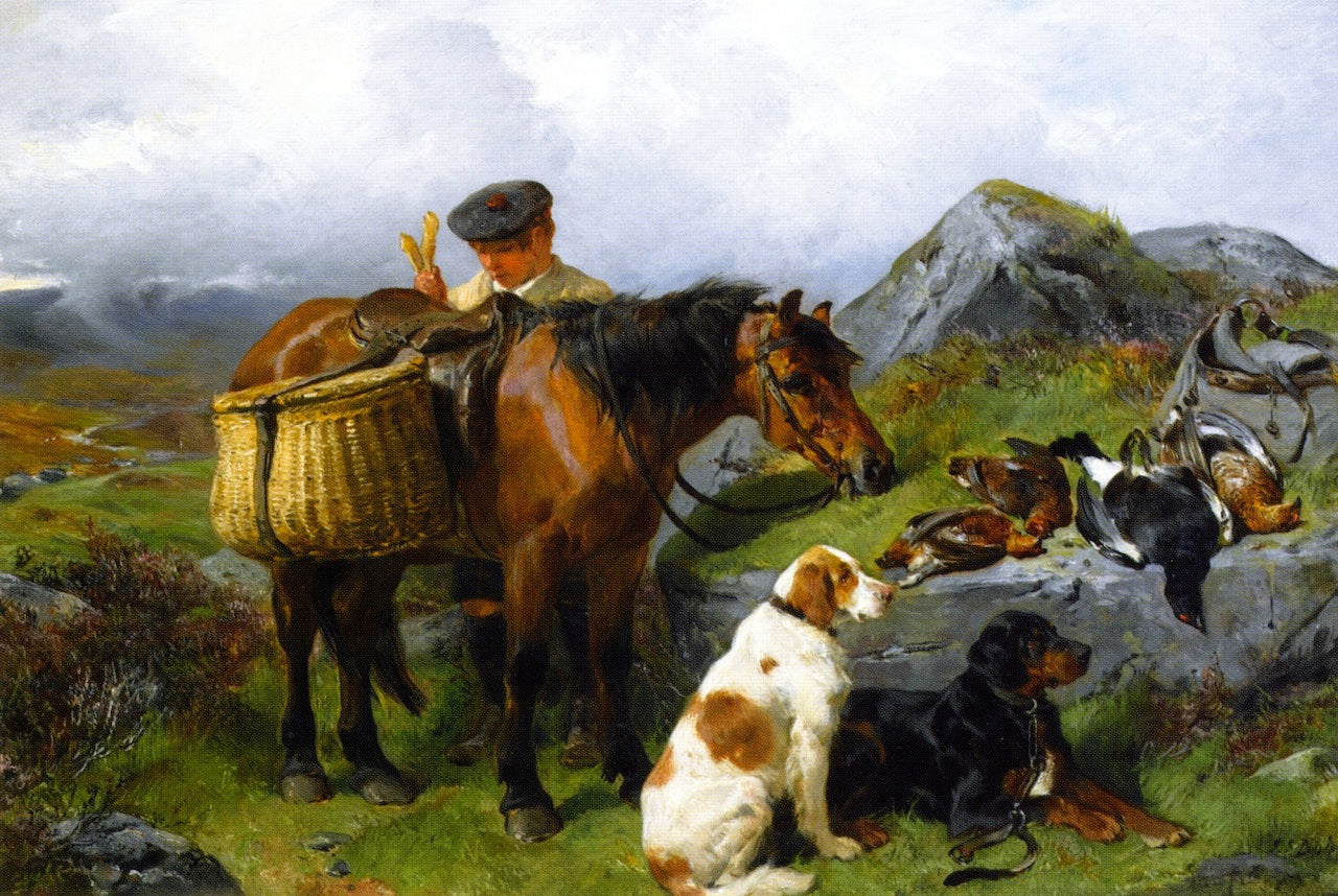 The Young Gamekeeper, vintage artwork by John Sargent Noble, 12x8" (A4) Poster