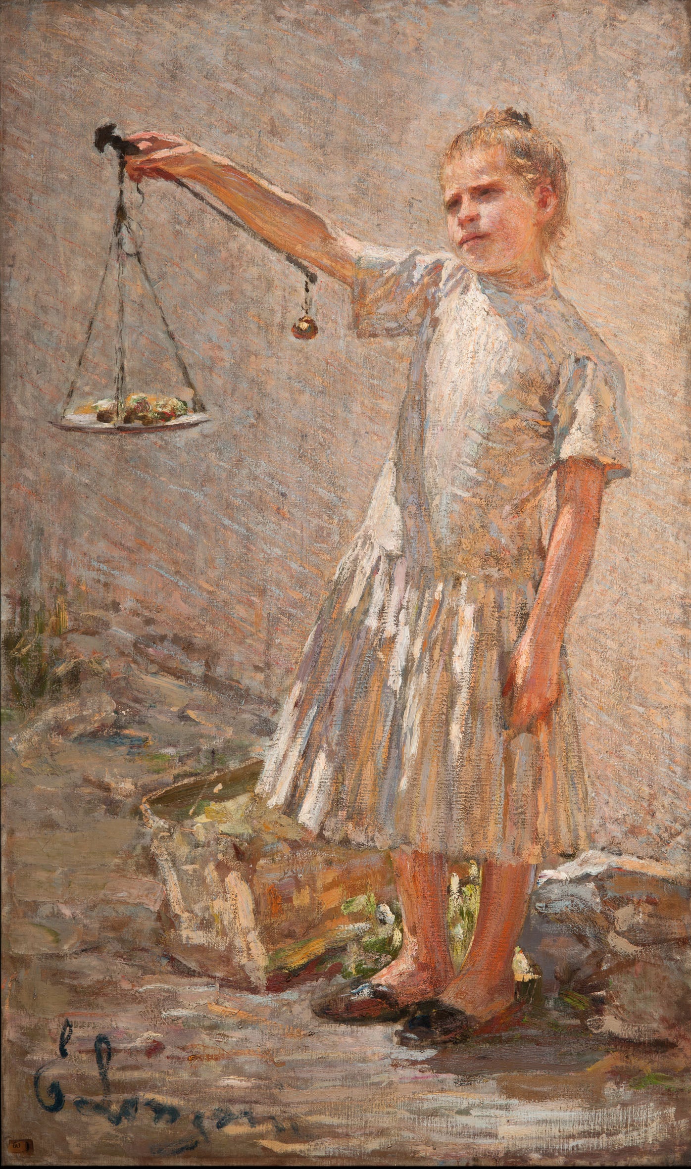 The Fruit Vendor by Emilio Longoni,A3(16x12")Poster
