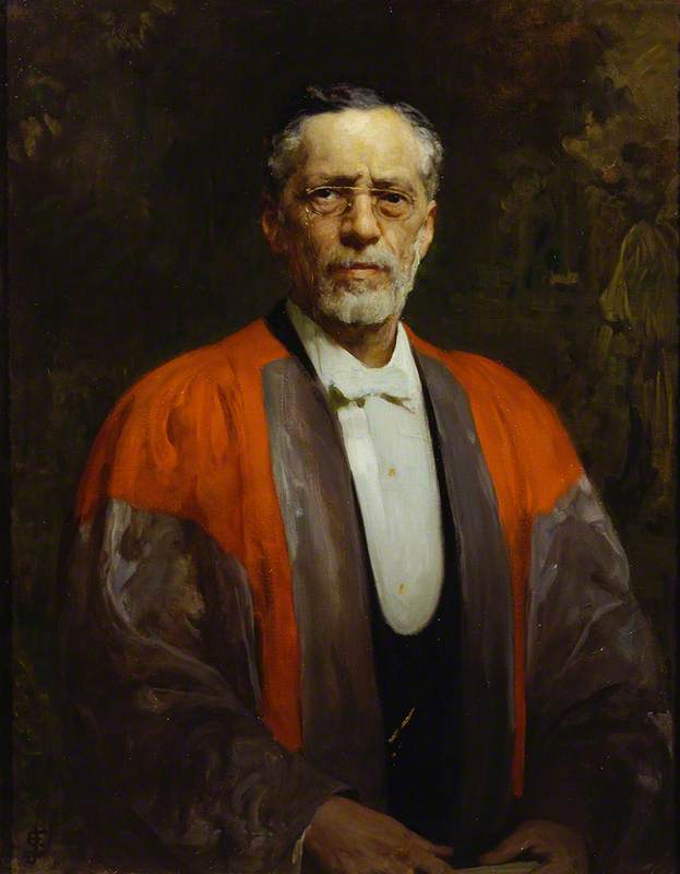 Raphael Meldola (1849–1915), vintage artwork by Solomon Joseph Solomon, 12x8" (A4) Poster