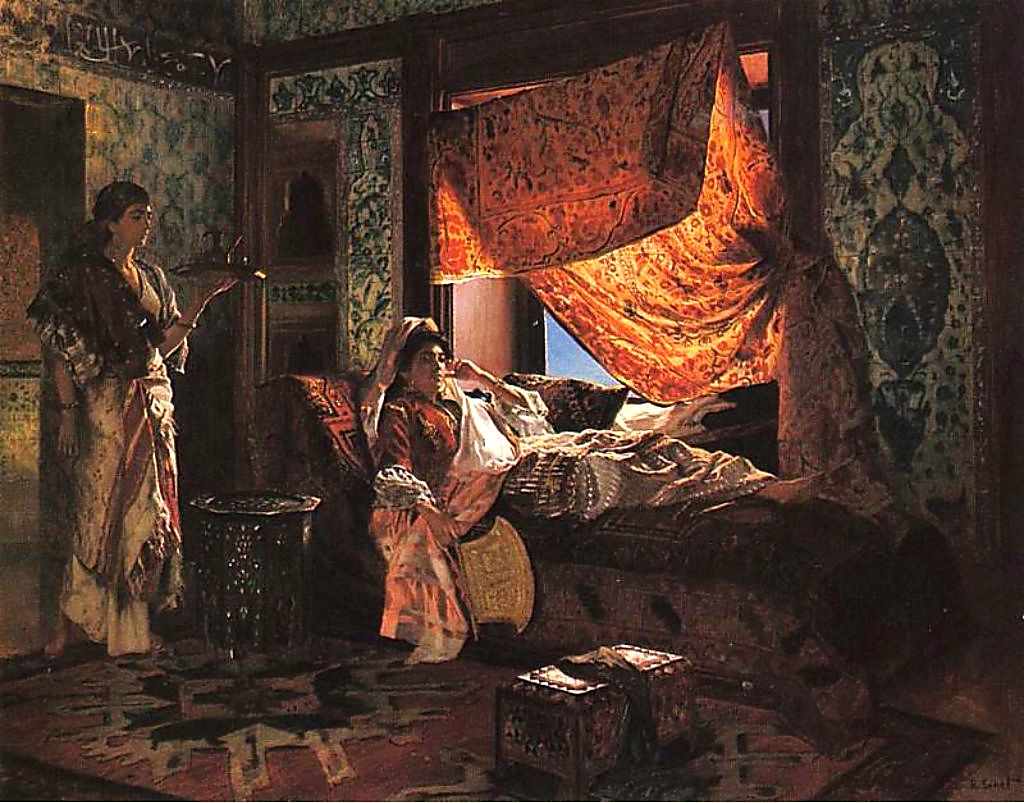 A Moorish Interior by Rudolf Ernst,A3(16x12")Poster
