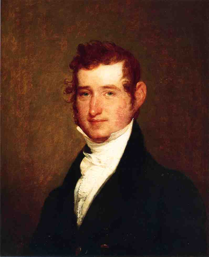 Benjamin Lincoln Lear, vintage artwork by Gilbert Stuart, 12x8" (A4) Poster