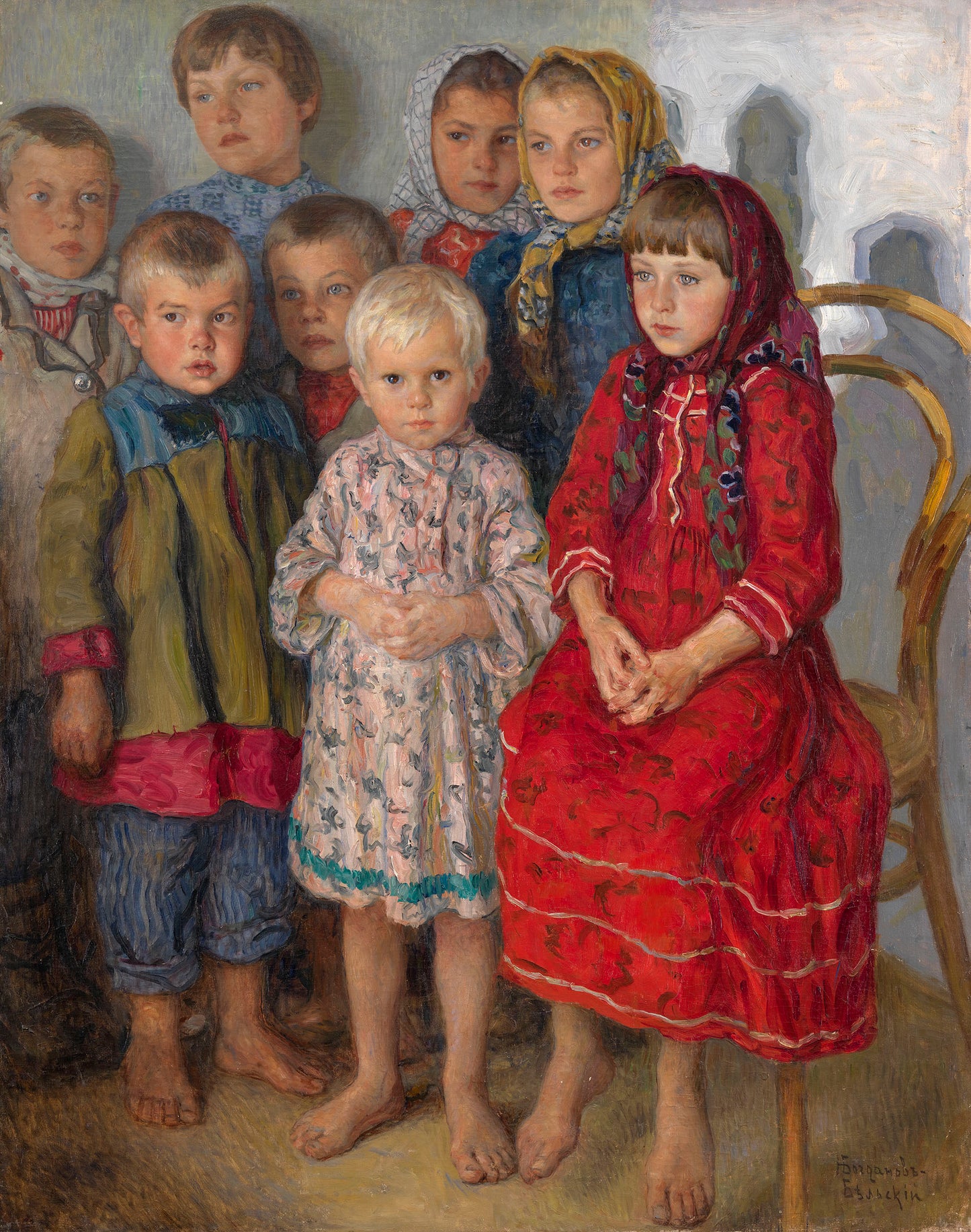 Admissions Day by Nikolai Petrovich Bogdanov-Belsky,A3(16x12")Poster