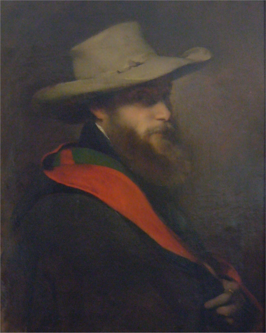 Viennese art dealer Georg Plach, vintage artwork by Friedrich von Amerling, A3 (16x12") Poster Print