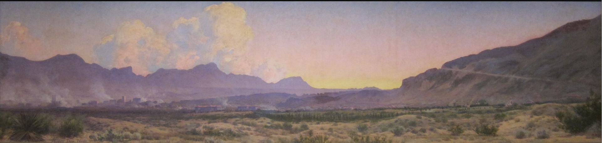 View of El Paso at Sunset by Audley Dean Nichols,16x12(A3) Poster