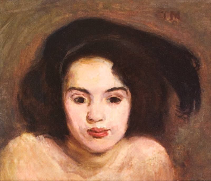 Head of a Model by Jozef Mehoffer,A3(16x12")Poster