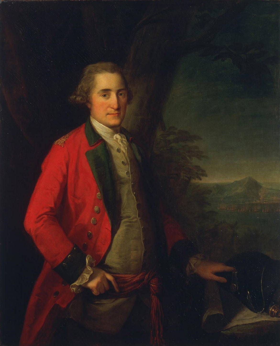 Lieutenant General James Cuninghame, vintage artwork by Angelica Kauffmann, 12x8" (A4) Poster