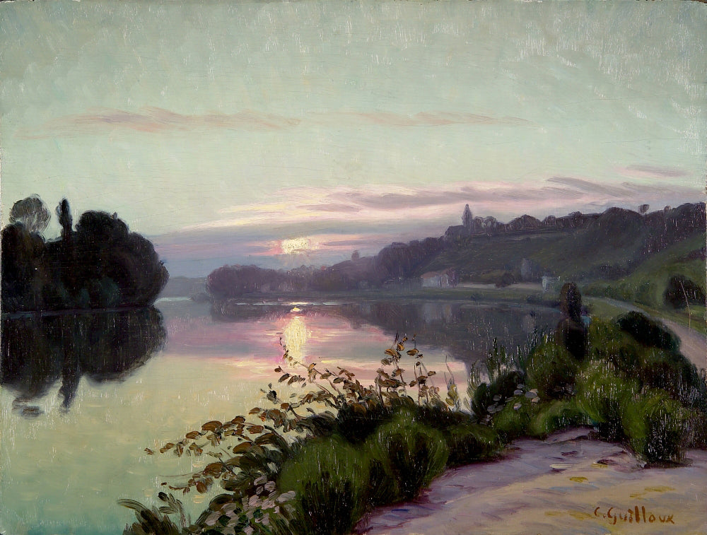 Moonlight in Brittany by Charles Guilloux,A3(16x12")Poster