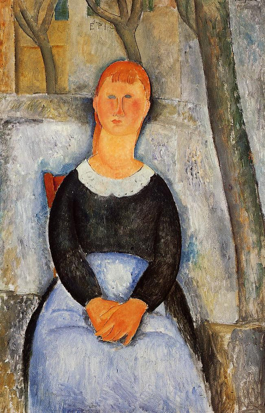 The Beautiful Grocer by Amedeo Modigliani,16x12(A3) Poster