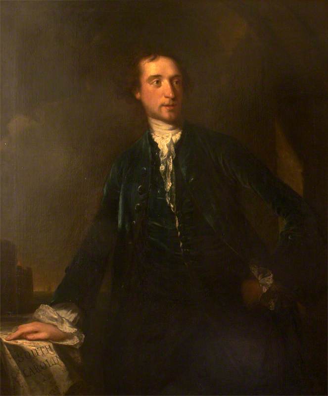 Sir William Henry Lyttelton (1724–1808), 7th Bt, 1st Baron Lyttelton, vintage artwork by Benjamin Wilson, 12x8" (A4) Poster