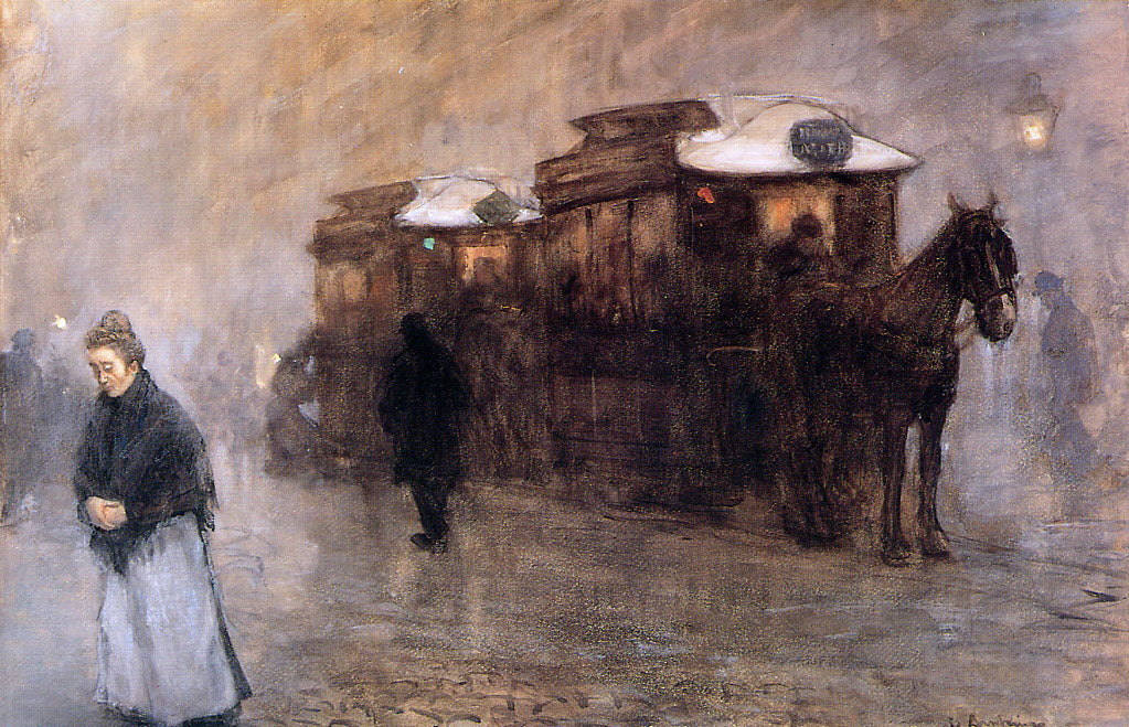 Horse Tram by Floris Arntzenius,A3(16x12")Poster