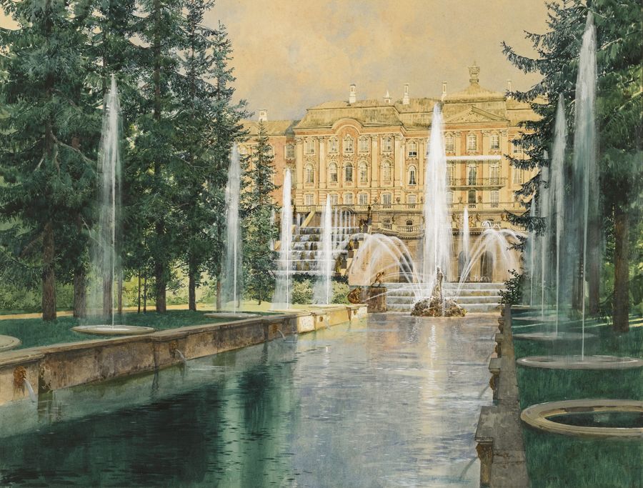 Peterhof by Franz Kopallik,A3(16x12")Poster