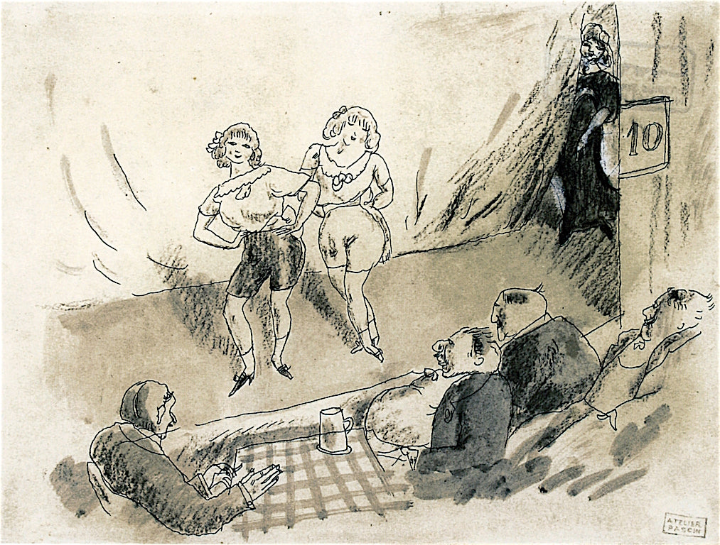 At the Music Hall by Jules Pascin,16x12(A3) Poster