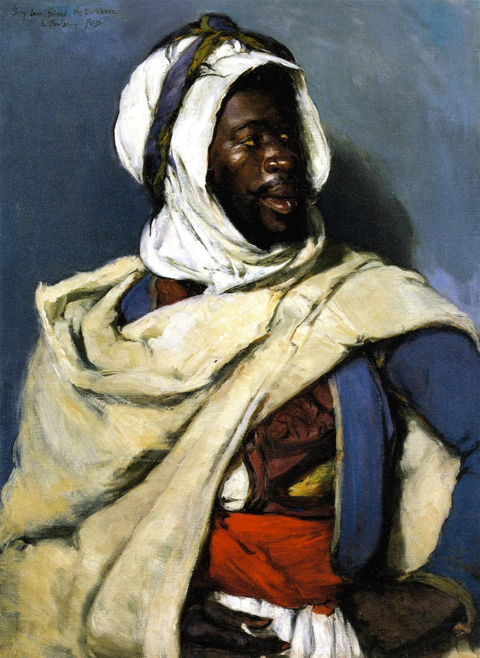 Head of an Algerian by Elizabeth Nourse,A3(16x12