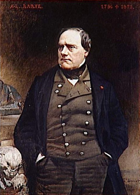 Portrait of Sculptor Barye, vintage artwork by Leon Joseph Florentin Bonnat, 12x8" (A4) Poster