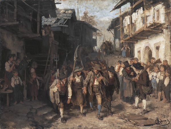 The Last Squad, vintage artwork by Franz von Defregger, 12x8" (A4) Poster