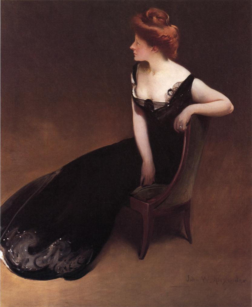 Mrs. V (Mrs. Herman Duryea) by John White Alexander,A3(16x12")Poster