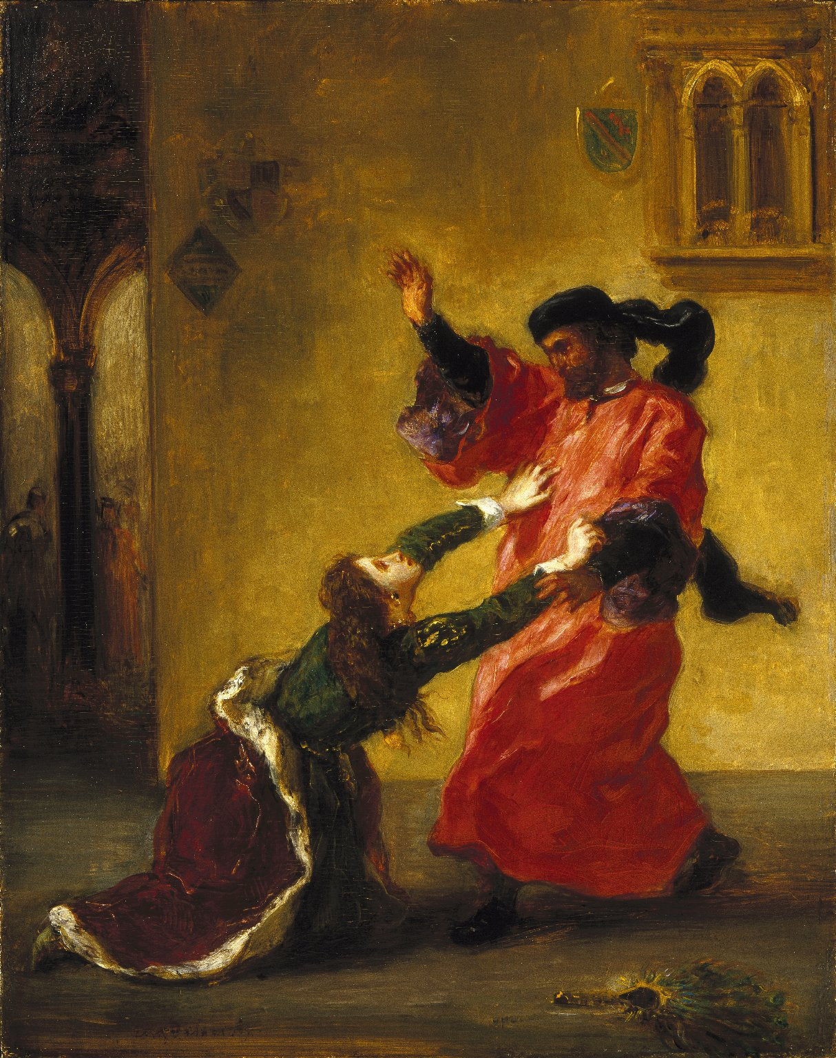 Desdemona maudite par son père (Desdemona Cursed by  her Father), vintage artwork by Eugène Delacroix, A3 (16x12") Poster Print
