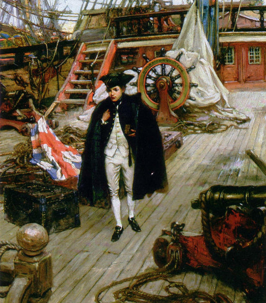Nelson's First Day in the Navy (Detail), vintage artwork by Arthur McCormick, 12x8" (A4) Poster