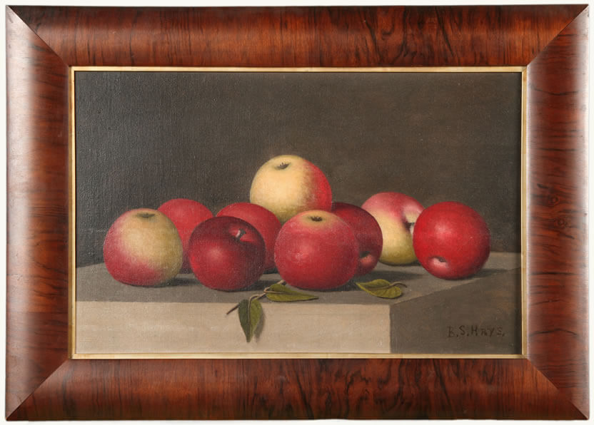 Still Life of Apples, vintage artwork by Barton Stone Hays, 12x8" (A4) Poster