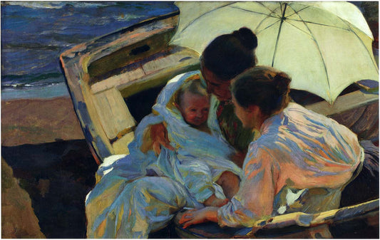 After the Bath by Joaquin Sorolla y Bastida,A3(16x12")Poster