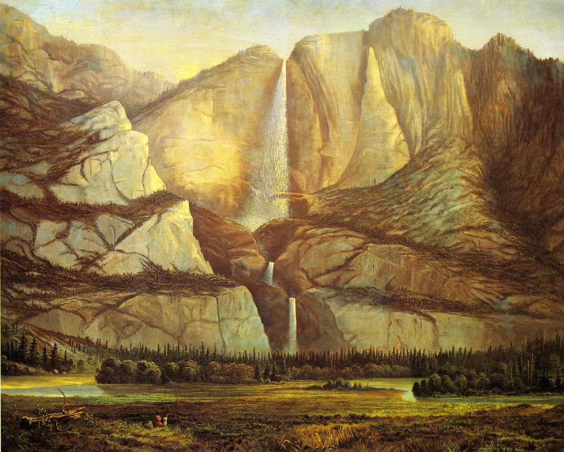 Yosemite Falls, vintage artwork by Frederick Butman, A3 (16x12") Poster Print