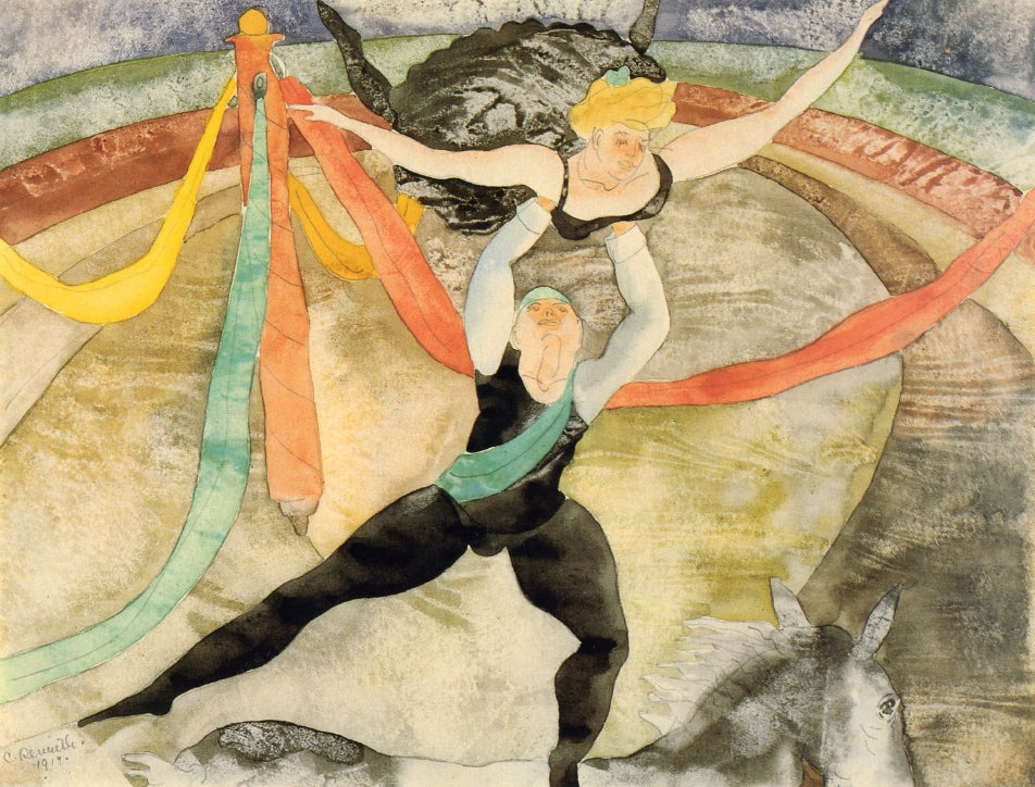 The Circus, vintage artwork by Charles Demuth, 12x8" (A4) Poster