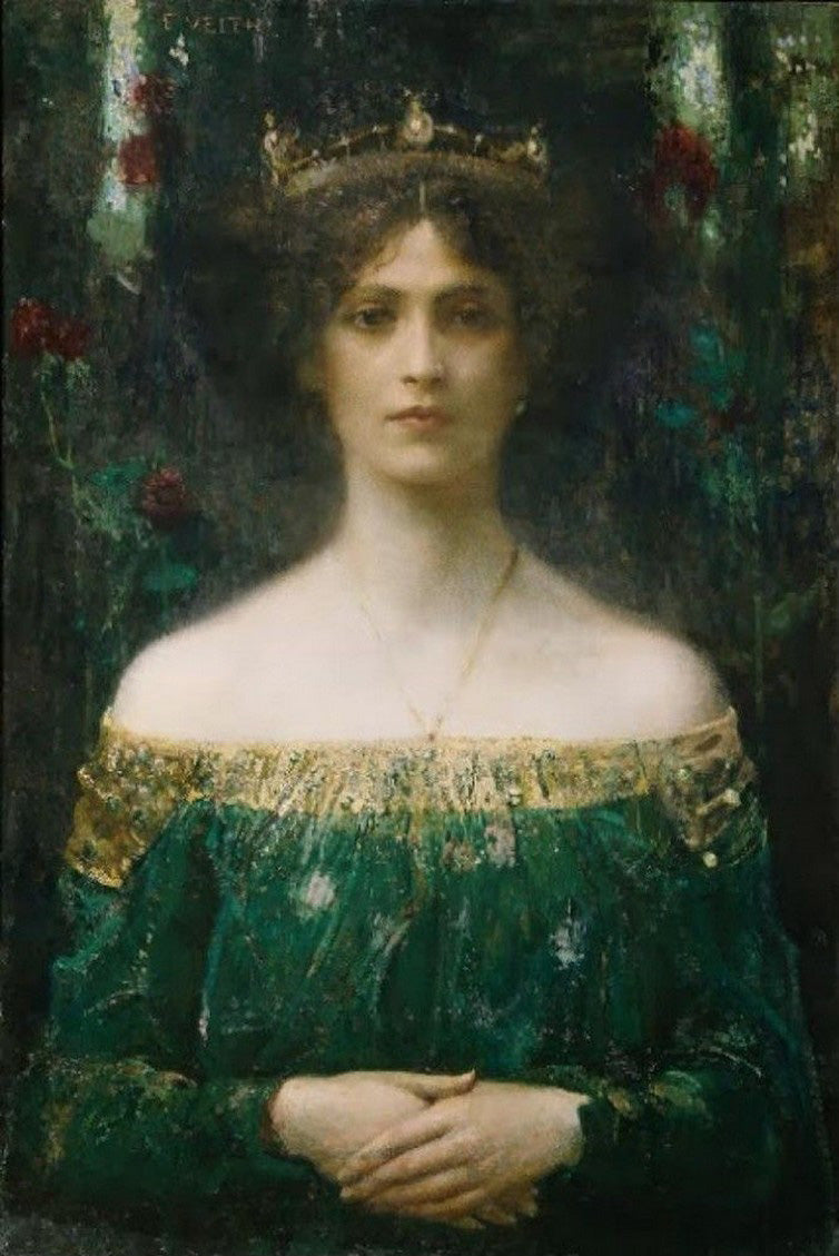 The King’s Daughter, vintage artwork by Eduard Veith, 12x8" (A4) Poster