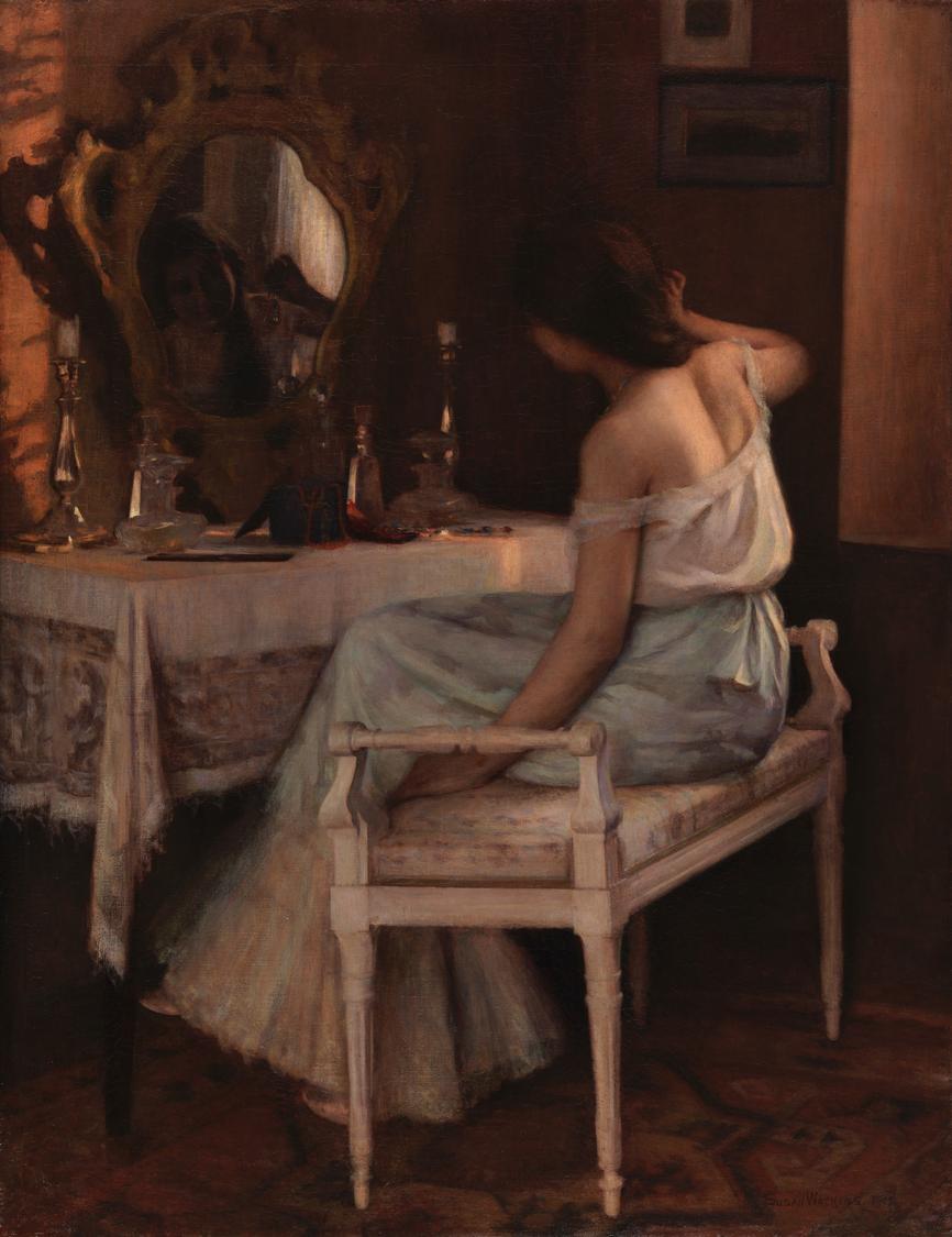 The Necklace, vintage artwork by Susan Watkins, 12x8" (A4) Poster