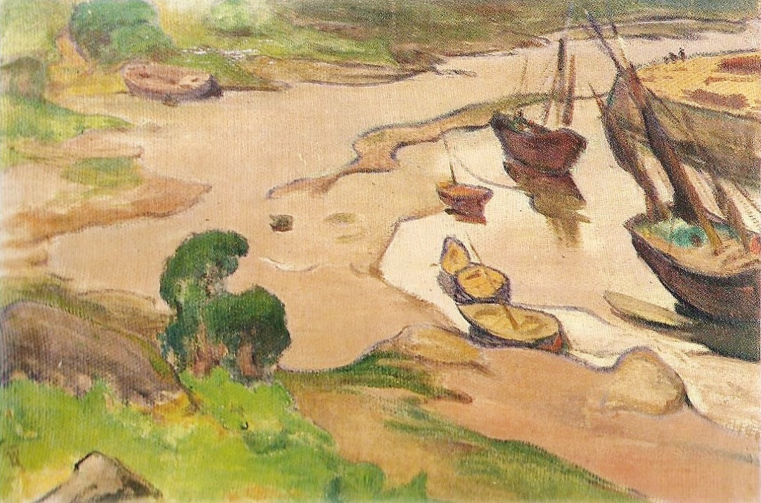 Low tide in Pont-Aven by Wladyslaw Slewinski,A3(16x12")Poster