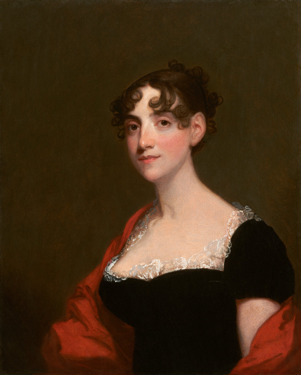 Ann Calvert Stuart Robinson (Mrs. William Robinson), vintage artwork by Gilbert Stuart, 12x8" (A4) Poster