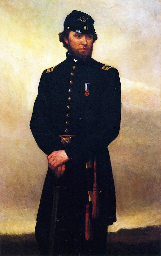 Captain William Madigan, vintage artwork by William Morris Hunt, 12x8" (A4) Poster