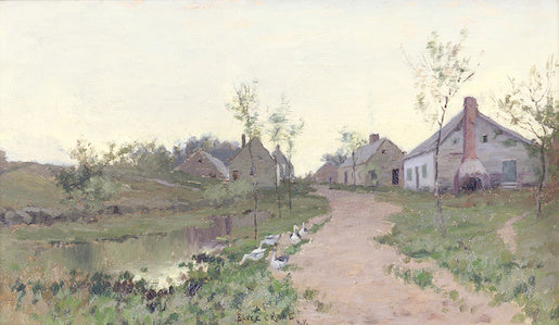 Farmhouse in the Light by Bruce Crane,A3(16x12")Poster