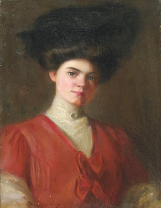 Portrait of Georgette Borland, vintage artwork by James Francis Day, 12x8" (A4) Poster
