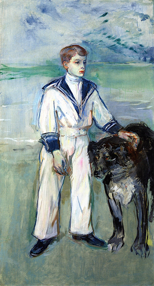 rthe and the Dog Pamela-Taussat by Henri de Toulouse-Lautrec,A3(16x12")Poster