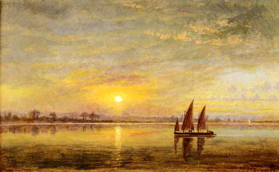 On the James River, Virginia, vintage artwork by Edward Lamson Henry, 12x8" (A4) Poster